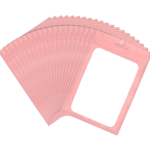 30 Pack Holographic Bags, Resealable Bags, Packaging Clear Window (2.75×3.93)